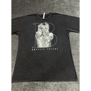 Rare Britney Spears Vogue Zuni‎ Pop Concert Black T-Shirt Adult Sz 2XL